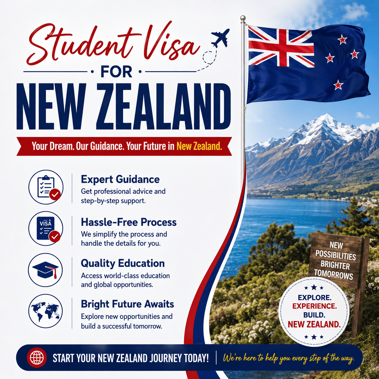 Study in New Zealand with Trusted Visa Consultants in Ahmedabad
